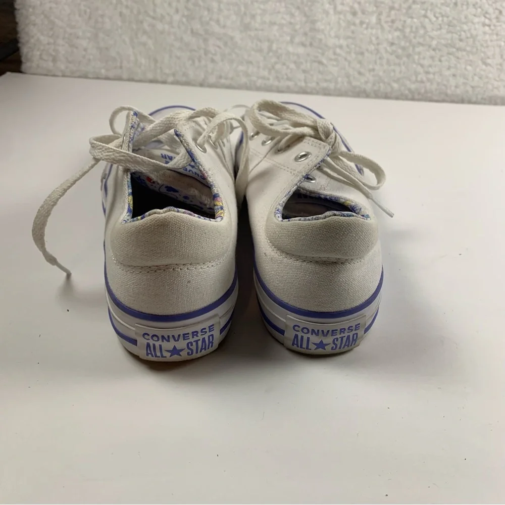 Converse‎ Madison Magic Sneakers Padded Lace Up Floral Print Size 4 White 7280
